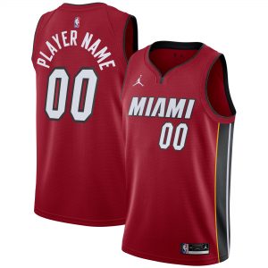 Miami Heat Jordan Brand Swingman Custom Jersey – Red