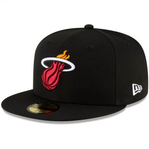 Miami Heat New Era Pink Undervisor 59FIFTY Fitted Hat