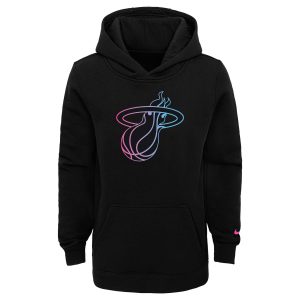 Miami Heat Nike Youth 2020/21 City Edition Essential Club Pullover Hoodie
