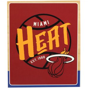Miami Heat The Northwest Company 50” x 60” Blacktop Raschel Plush Throw Blanket