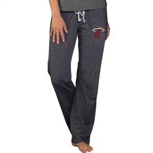 Women’s Miami Heat Concepts Sport Charcoal Quest Knit Lounge Pants